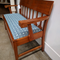 Vintage 1920's Upholstered Maple Bench Seat