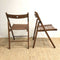 Vintage folding Teak chairs
