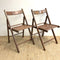 Vintage folding Teak chairs