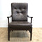 Mid Century Danish Brown Leather Armchair