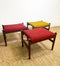 Mid Century Danish Rosewood Footstool - Priced Individually