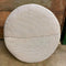 round leather ottoman