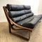 Tessa T4 Vintage 2 Seater Mid Century Modern Leather Lounge