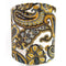 West German Lamp Base with Paisley Shade