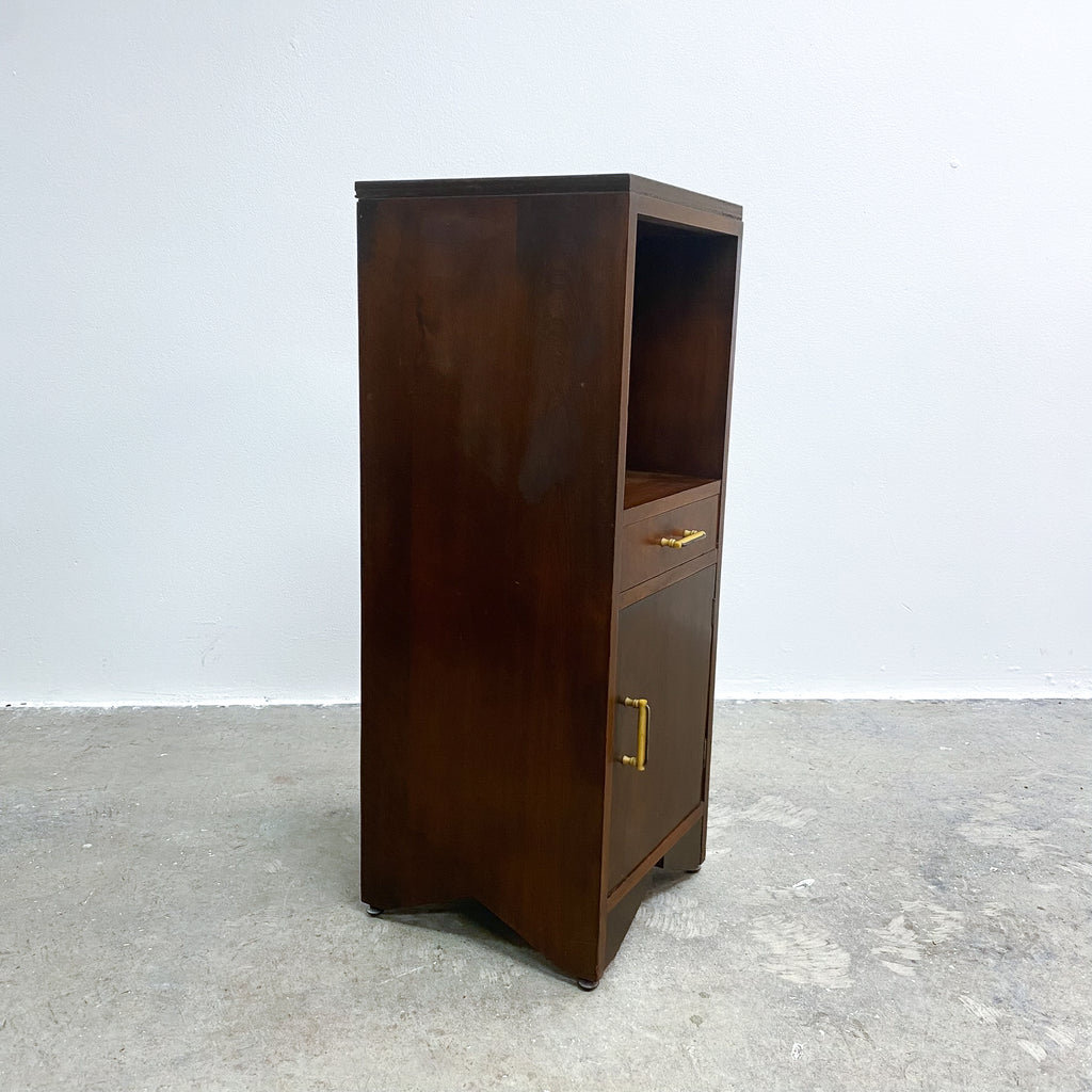 1940s Art Deco Compact Cabinet With Bakelite Handles