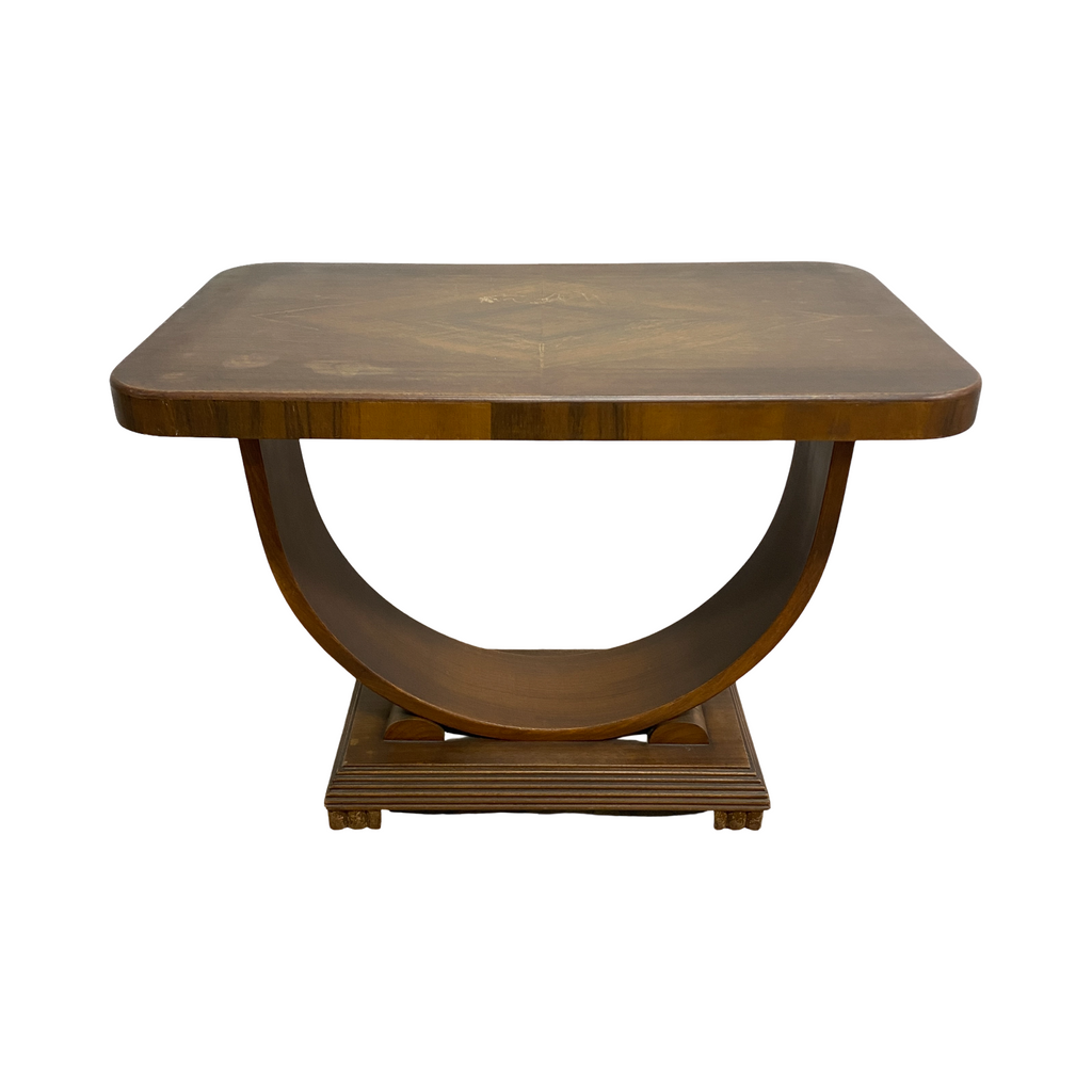 Art Deco "D" Base Side Table 1940s