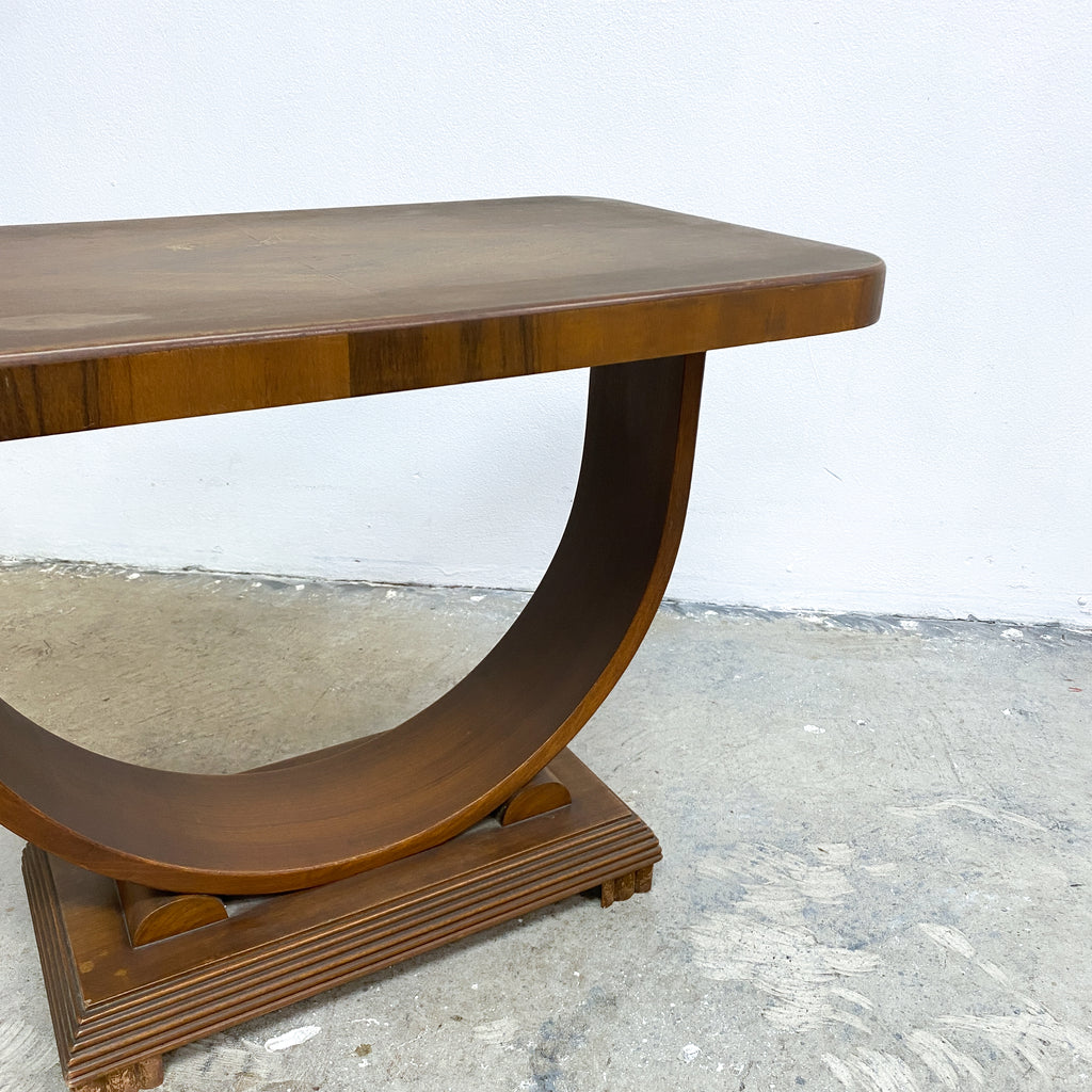 Art Deco "D" Base Side Table 1940s
