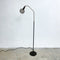 1950's Danish Standard Lamp With Grooved Brass Riser Original Bakelite Fittings