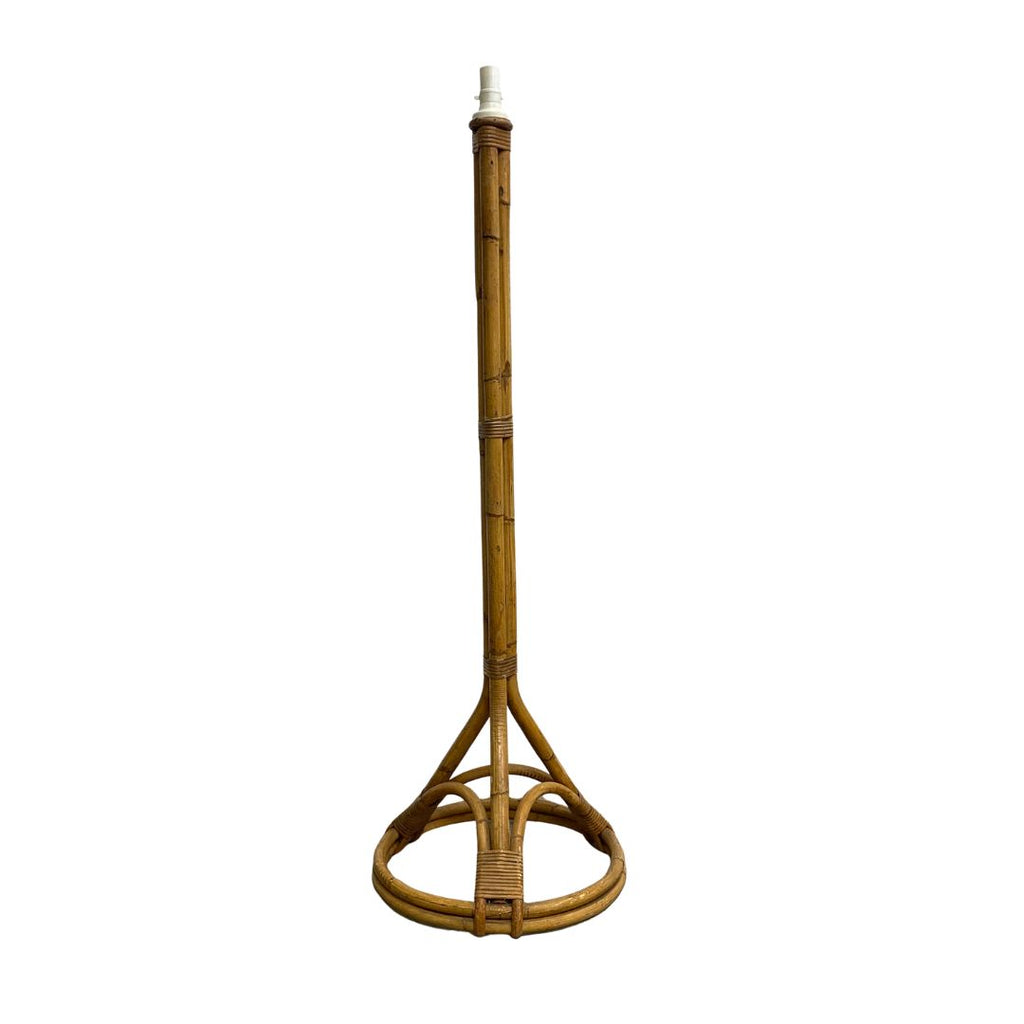 1950's Mid Century Rattan Cane Lamp.