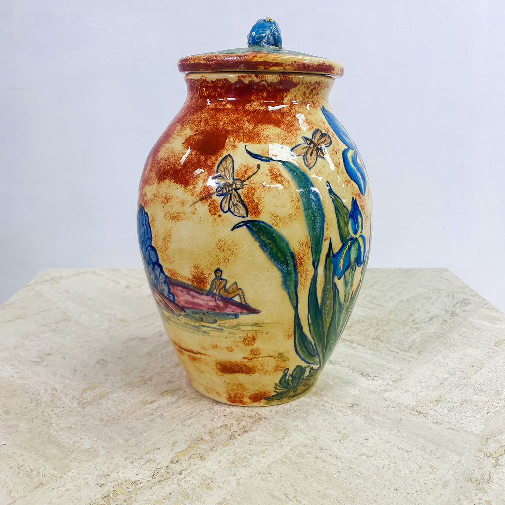 Mid Century Ceramic Lidded Pot