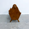 1950s Funky Timber Magazine Rack
