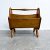 1950s Funky Timber Magazine Rack