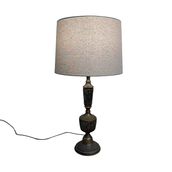 1960's Brass Table Lamp In Mid Century Decorative/ Revivalist Style