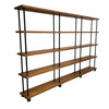 1960's Mid Century Solid Teak Laranda Three Bay Open Shelves