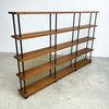 1960's Mid Century Solid Teak Laranda Three Bay Open Shelves