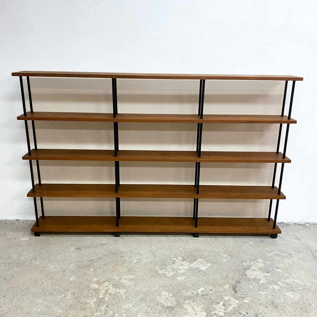 1960's Mid Century Solid Teak Laranda Three Bay Open Shelves