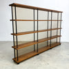 1960's Mid Century Solid Teak Laranda Three Bay Open Shelves