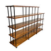 1960's Mid Century Solid Teak Laranda Three Bay Stepped Open Shelves