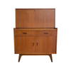 1960's Retro Noblett Drop Front Teak Writing Bureau Desk