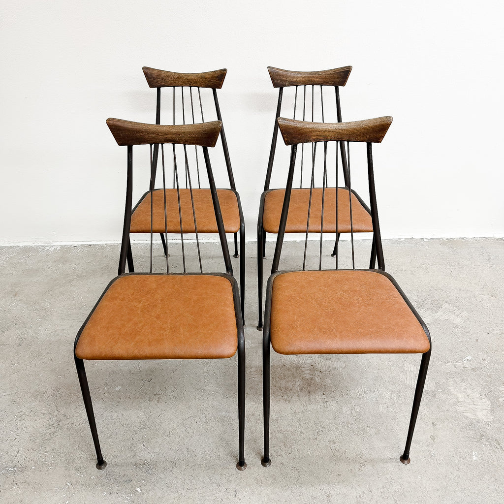 1960's Set Of Four Framac 'Viking' Dining Chairs 