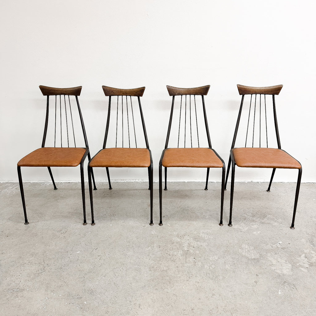 1960's Set Of Four Framac 'Viking' Dining Chairs 