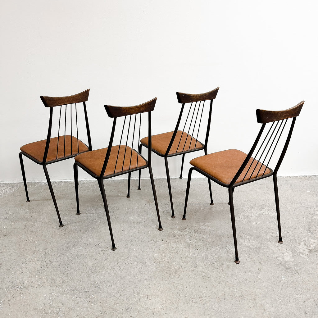 1960's Set Of Four Framac 'Viking' Dining Chairs 