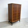 1960's Mid Century Swedish Highboard Chest of Drawers