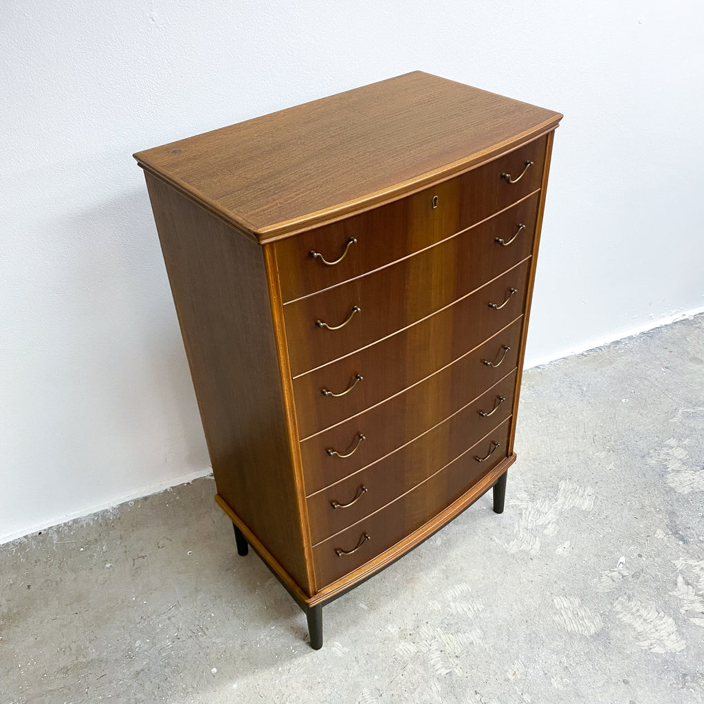 1960's Mid Century Swedish Highboard Chest of Drawers