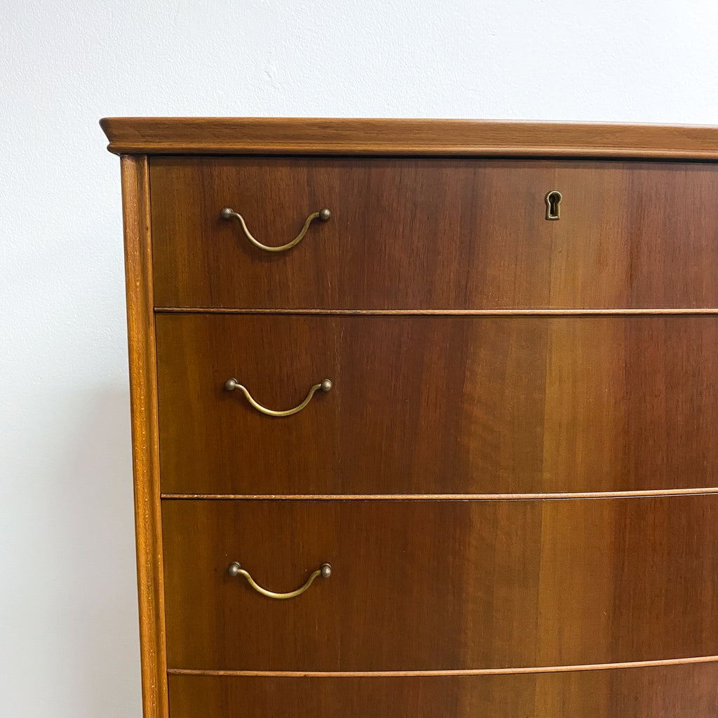 1960's Mid Century Swedish Highboard Chest of Drawers
