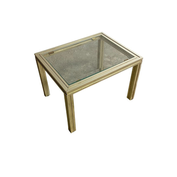 1970's Hollywood Regency Gold Side Table By Pierre Vandel Paris