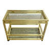 1970's Hollywood Regency Style Gold Drinks Trolley Or Side Table By Pierre Vandel Paris