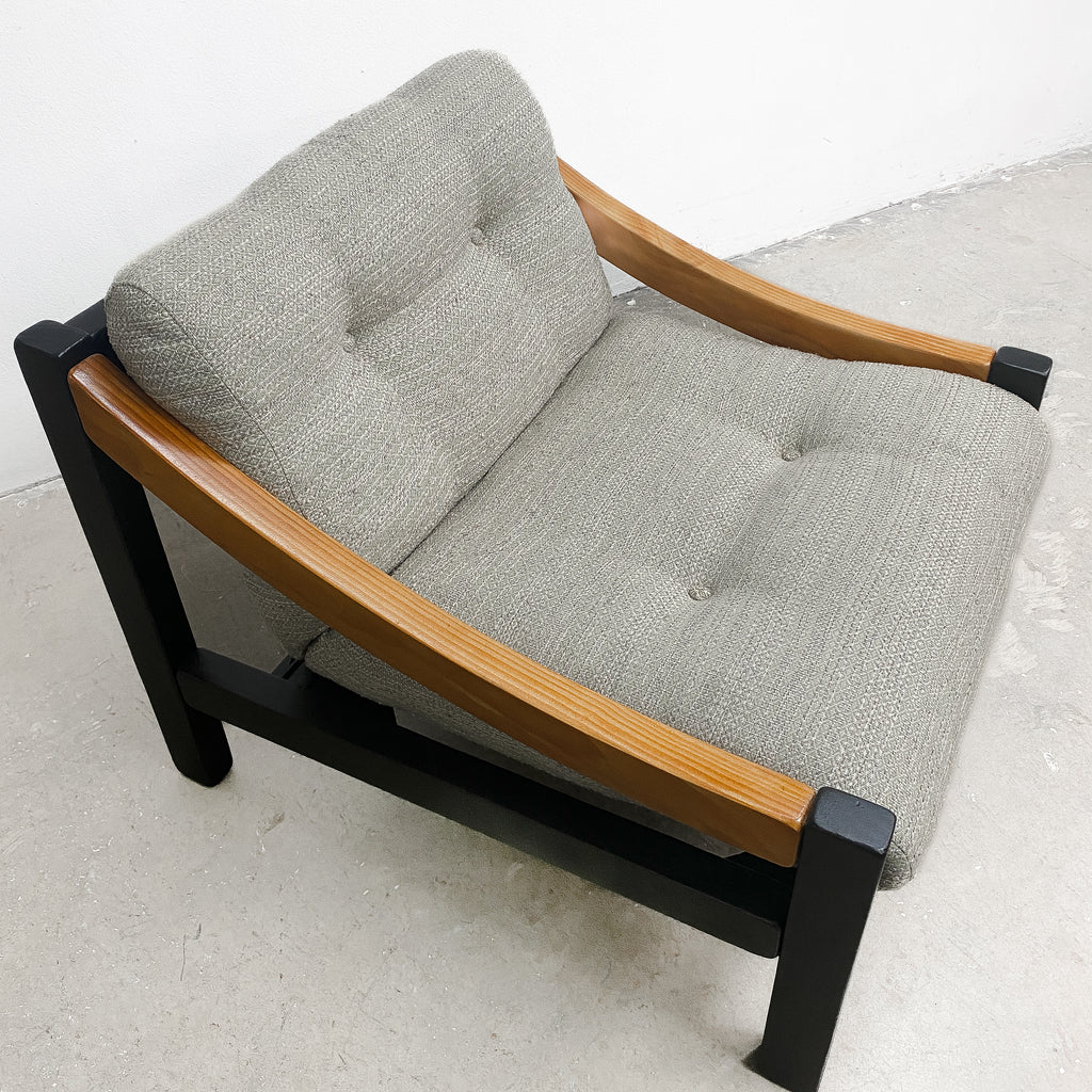 1970's Mid Century Armchair In The Style of Vico Magistretti