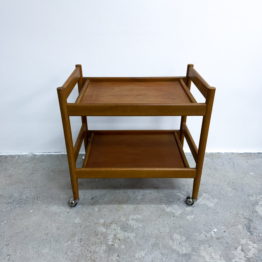 1970s Mid Century Cocktail Bar Cart Trolley