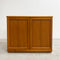 1980s Parker Teak 2 Door Compact Cabinet with Original Sticker