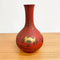 19th Century Red Lacquer Japanese Vase