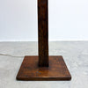20th Century Vintage Tapered Post Floor Lamp With Textured Adze Finish