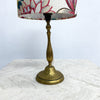 Early 20th Century Brass Table Lamp with Custom Shade