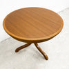 Compact Parker Teak Circular Side Table