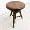 Antique English Oak Piano Stool