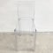 Set Of 2 Kartell Ghost Bar Stools By Philippe Starck