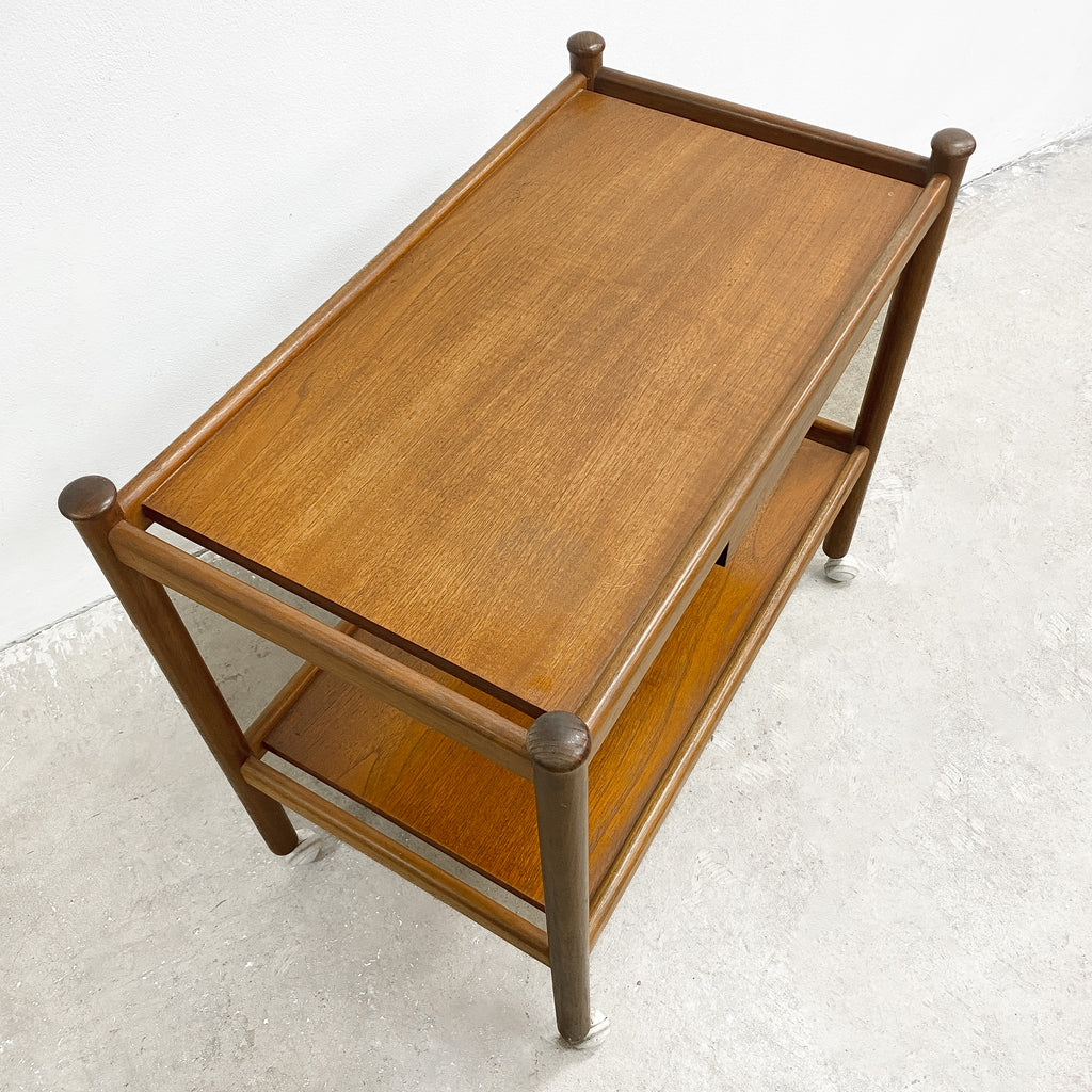 Mid Century Parker Teak Drinks Trolley