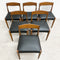 Set Of 6 TH Brown Mid Century 1960s Blackwood Dining Chairs