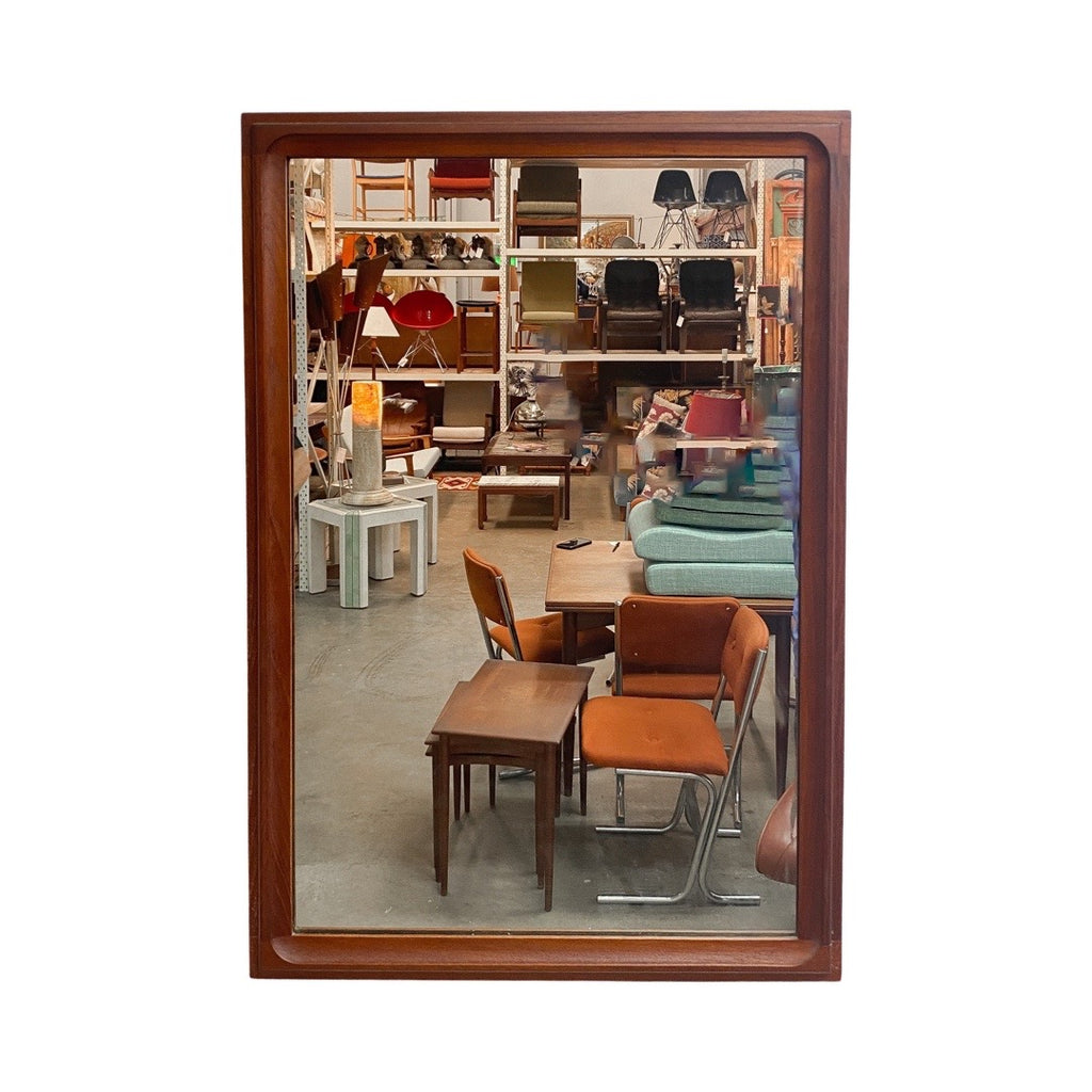 Mid Century Modern Parker Teak Finger Jointed Mirror