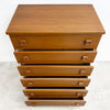 Vintage 80s Parker Teak Chest Of Drawers