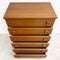 Vintage 80s Parker Teak Chest Of Drawers