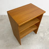 Vintage Parker Teak Compact Bookshelf Cabinet Original Sticker