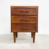 Pair Of Mid Century 1960s Burgess 3 Drawer Bedside Tables