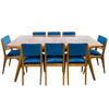 9 Piece Mid Century Dining Suite After Carlo De Carli