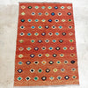 Afghani Kilim Handwoven Orange Wool Rug