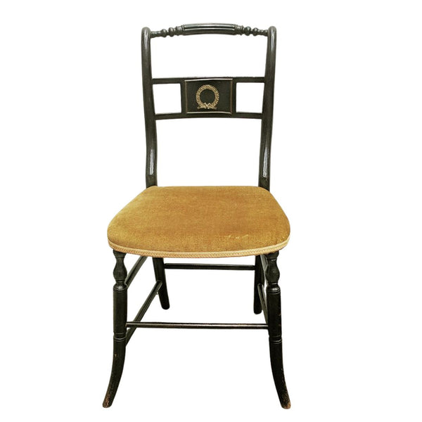Antique 19th Century Regency Ebonised Chair C1820